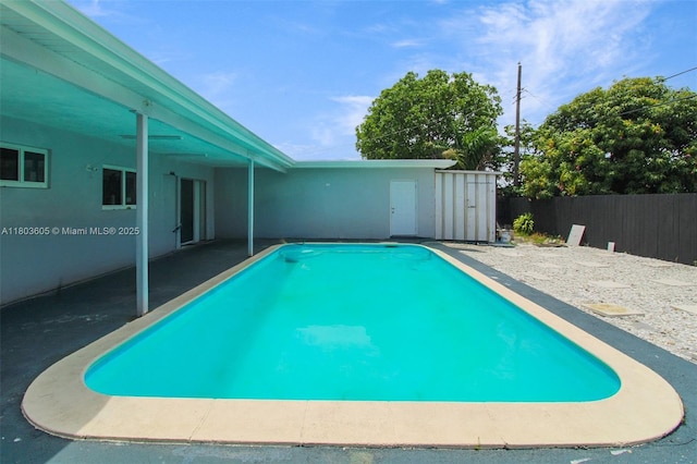 7917 Kismet St, Miramar, FL 33023 - view of pool with fence and a patio