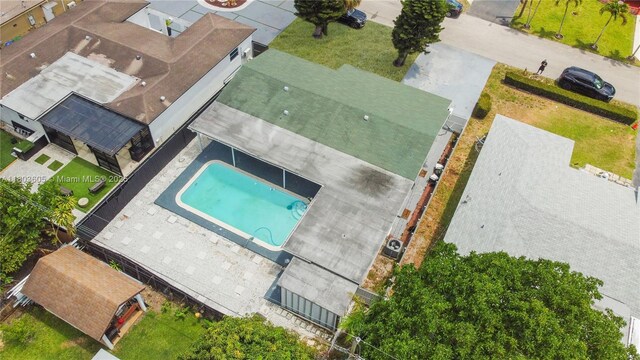 7917 Kismet St, Miramar, FL 33023 - bird's eye view of a pool area