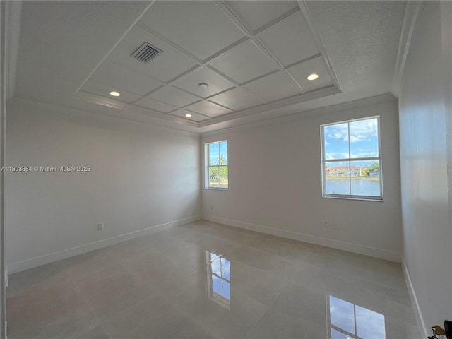 16247 SW 46th Ter, Miami, FL 33185 - unfurnished room featuring ornamental molding, baseboards, recessed lighting, and light tile patterned floors