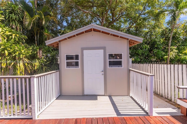 9813 SW 57th St, Cooper City, FL 33328 - view of shed featuring fence