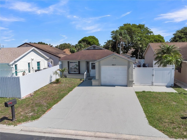 9813 SW 57th St, Cooper City, FL 33328 - ranch-style house with a garage, driveway, and a gate