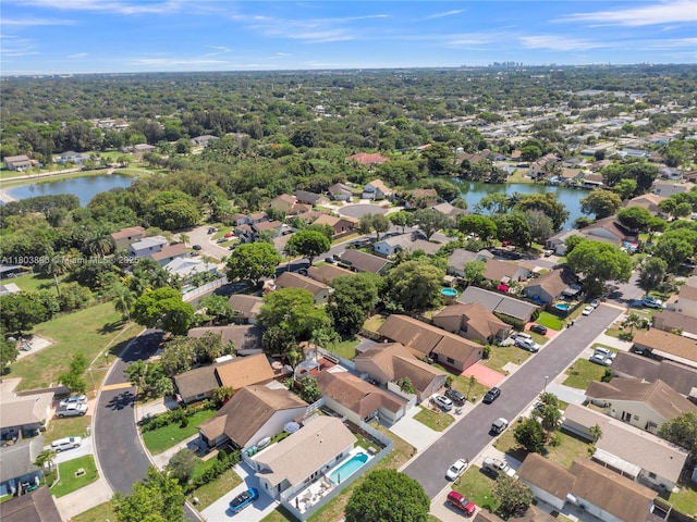 9813 SW 57th St, Cooper City, FL 33328 - aerial perspective of suburban area featuring a large body of water