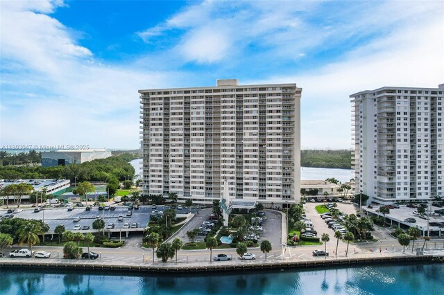 300 Bayview Dr Unit 812, Sunny Isles Beach, FL 33160 - view of apartment building / complex featuring a water view