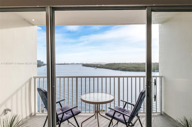 300 Bayview Dr Unit 812, Sunny Isles Beach, FL 33160 - balcony with a water view