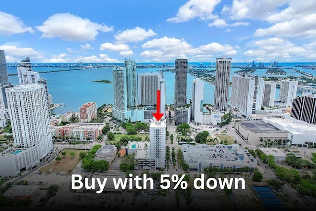 275 NE 18th St Unit 306, Miami, FL 33132 - city view featuring a nearby body of water