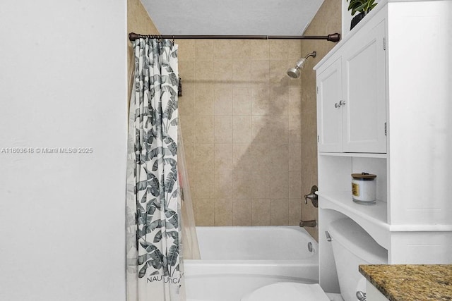 275 NE 18th St Unit 306, Miami, FL 33132 - full bathroom featuring shower / tub combo with curtain and vanity