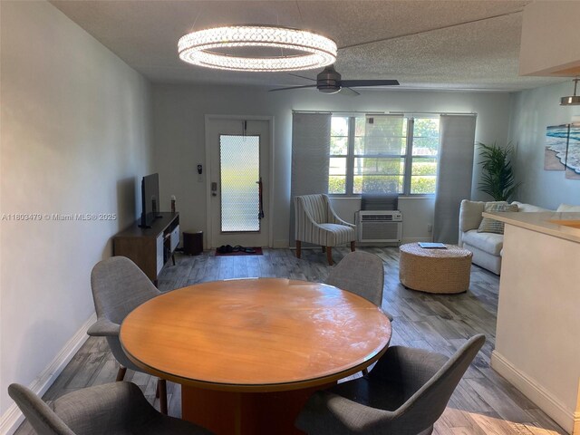 172 Prescott I 172, Deerfield Beach, FL 33442 - dining area with a ceiling fan, wood finished floors, and baseboards