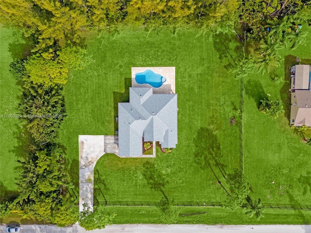 view from above of property