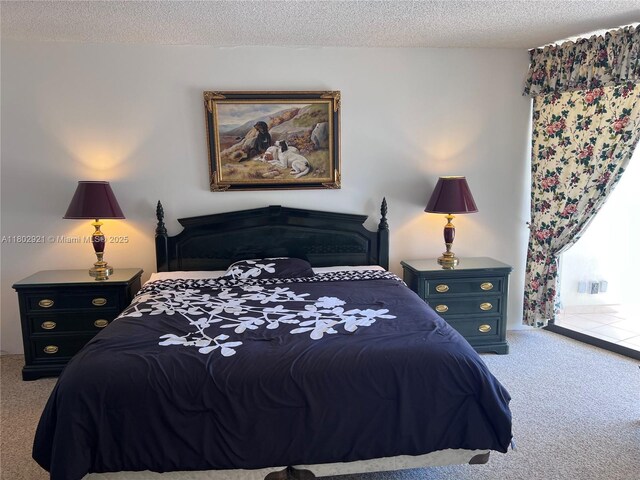 1000 Island Blvd Unit 1508, Aventura, FL 33160 - carpeted bedroom featuring a textured ceiling