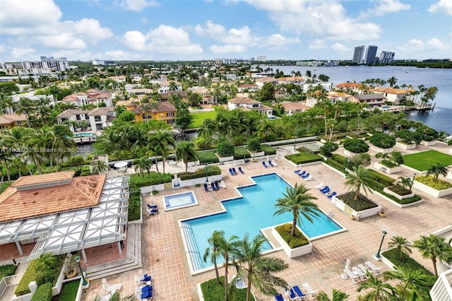 1000 Island Blvd Unit 1508, Aventura, FL 33160 - view of urban area with a large body of water and a pool area