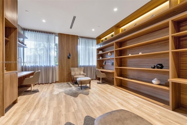 1000 Island Blvd Unit 1508, Aventura, FL 33160 - living area with light wood-type flooring