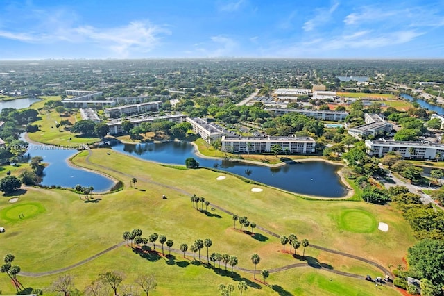 2305 Lucaya Ln Unit H1, Coconut Creek, FL 33066 - bird's eye view of apartment complex, a large body of water, and a local golf course