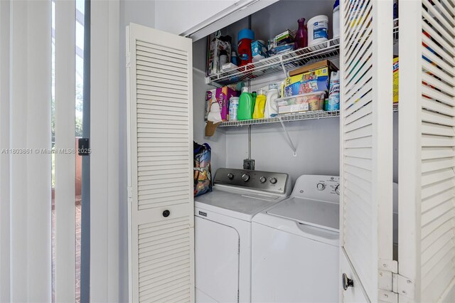 11832 Royal Palm Blvd, Coral Springs, FL 33065 - laundry room featuring washing machine and dryer