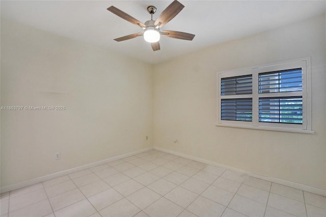 7739 Southampton Ter Unit 415, Tamarac, FL 33321 - spare room with ceiling fan and baseboards