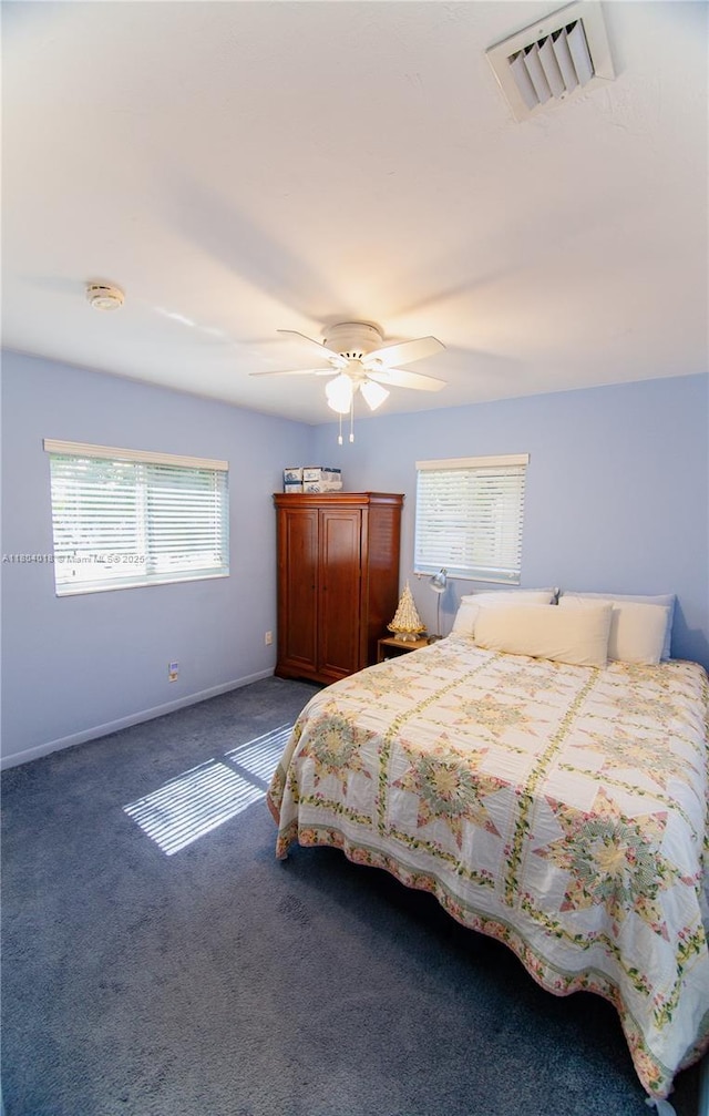10715 SW 139th Ct, Miami, FL 33186 - carpeted bedroom featuring baseboards and ceiling fan