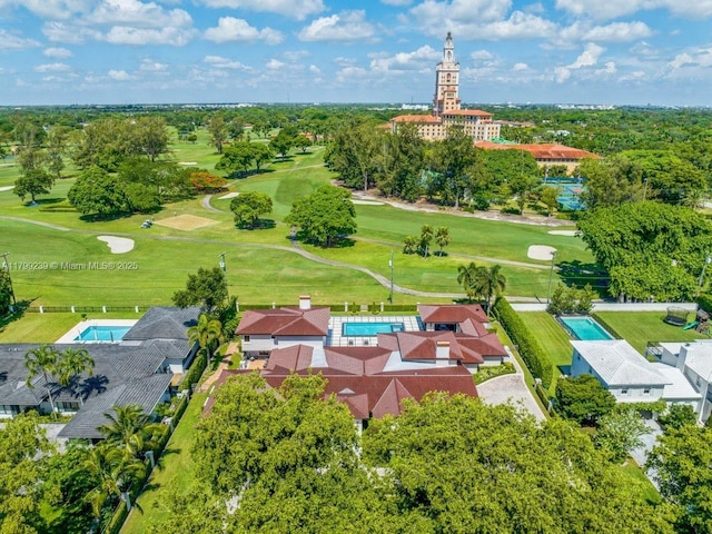 3310 Granada Blvd, Coral Gables, FL 33134 - bird's eye view of a golf course and a tree filled landscape