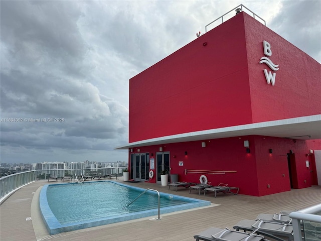 2600 E Hallandale Beach Blvd Unit T3210, Hallandale Beach, FL 33009 - community pool with a wooden deck