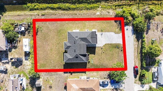 4623 7th St W, Lehigh Acres, FL 33971 - aerial overview of property's location with property boundaries highlighted