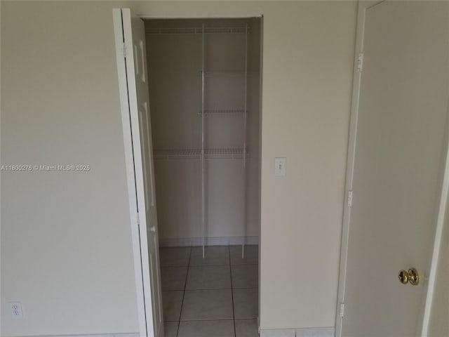 view of closet