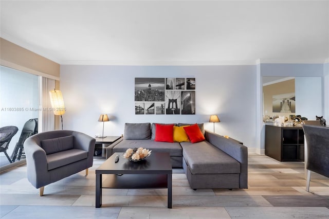 400 Kings Point Dr Unit 1021, Sunny Isles Beach, FL 33160 - living room with crown molding and wood finished floors