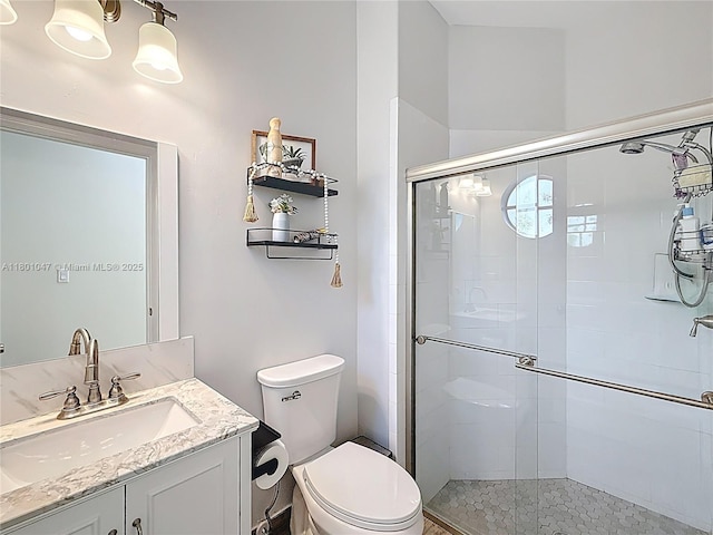 16435 SW 27th St, Miramar, FL 33027 - bathroom with a shower stall, toilet, and vanity