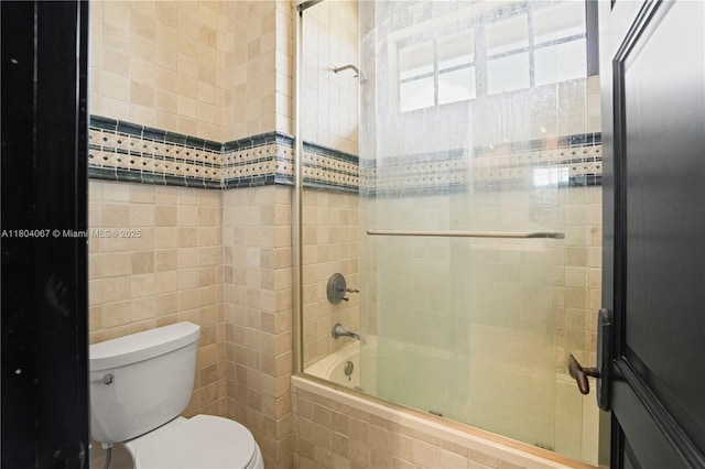 20508 SW 140th Ave, Miami, FL 33177 - full bath with tile walls, toilet, and tiled shower / bath