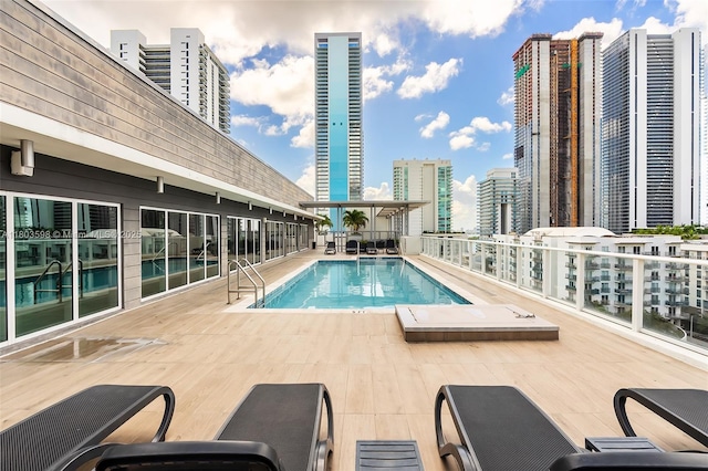 321 NE 26th St Unit 614, Miami, FL 33137 - community pool with a city view