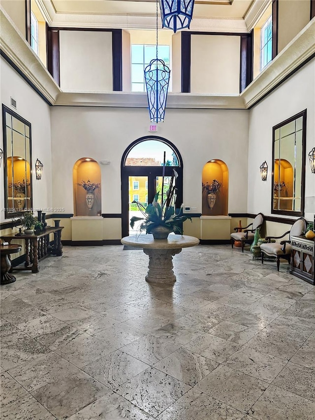 2240 E Preserve Way Unit 205, Miramar, FL 33025 - common area featuring a high ceiling and ornamental molding
