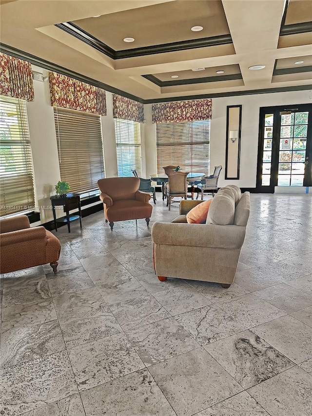 2240 E Preserve Way Unit 205, Miramar, FL 33025 - building lobby with ornamental molding and coffered ceiling