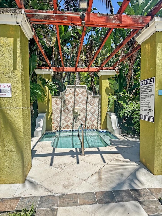 2240 E Preserve Way Unit 205, Miramar, FL 33025 - view of pool with a pergola and a patio