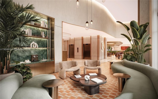 1265 SW 22nd St Unit Th-2, Miami, FL 33145 - lobby featuring a towering ceiling