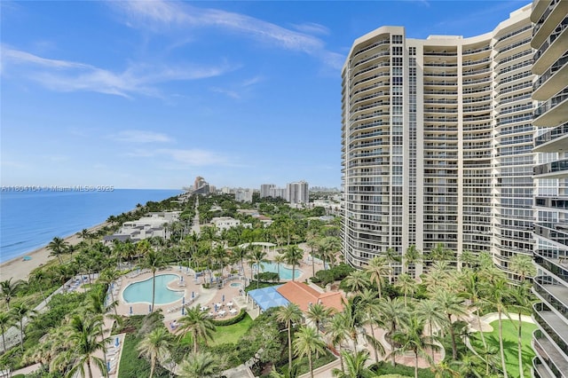 3200 N Ocean Blvd Unit 1206, Fort Lauderdale, FL 33308 - view of building exterior featuring a water view and a community pool
