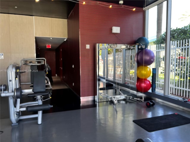 2600 E Hallandale Beach Blvd Unit T401, Hallandale Beach, FL 33009 - exercise room with healthy amount of natural light