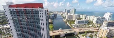 2600 E Hallandale Beach Blvd Unit T401, Hallandale Beach, FL 33009 - city view with a large body of water and a notable bridge