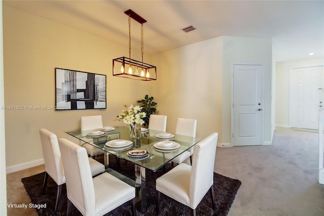 11094 W 33rd Way, Hialeah, FL 33018 - carpeted dining area featuring baseboards, a chandelier, and recessed lighting