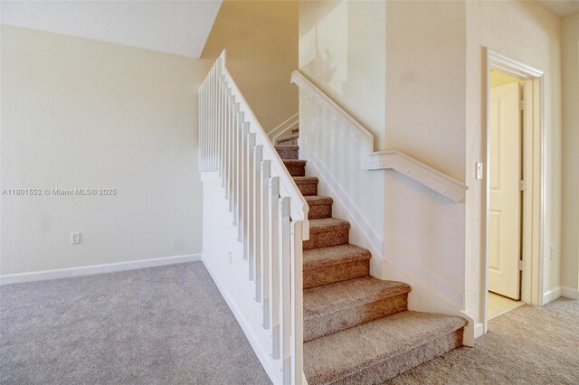 11094 W 33rd Way, Hialeah, FL 33018 - stairway featuring carpet floors and baseboards