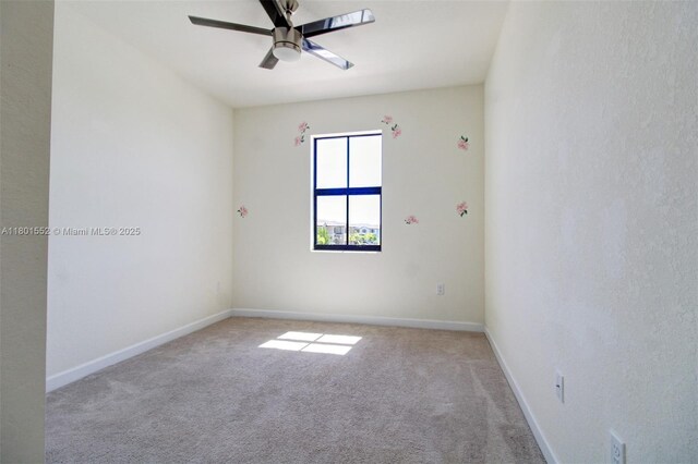 11094 W 33rd Way, Hialeah, FL 33018 - carpeted empty room featuring ceiling fan and baseboards