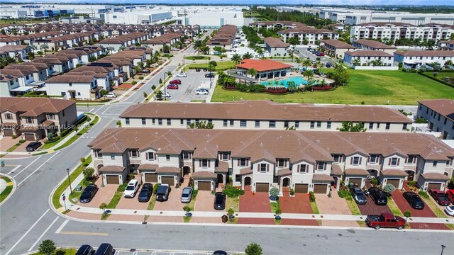 11094 W 33rd Way, Hialeah, FL 33018 - drone / aerial view of a pool area