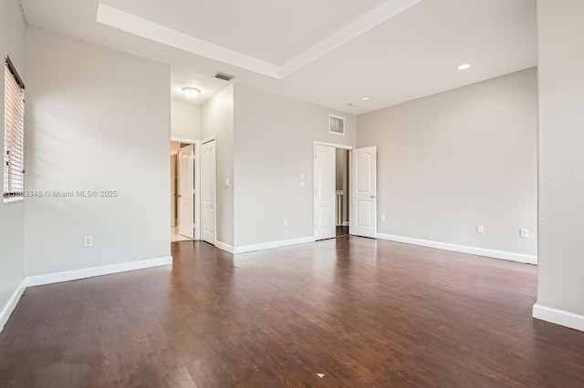17668 SW 135th Ct, Miami, FL 33177 - unfurnished room with wood finished floors, recessed lighting, and baseboards