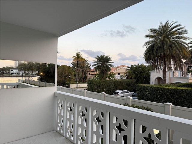 3209 S Ocean Dr Unit 2M, Hallandale Beach, FL 33009 - view of balcony at dusk