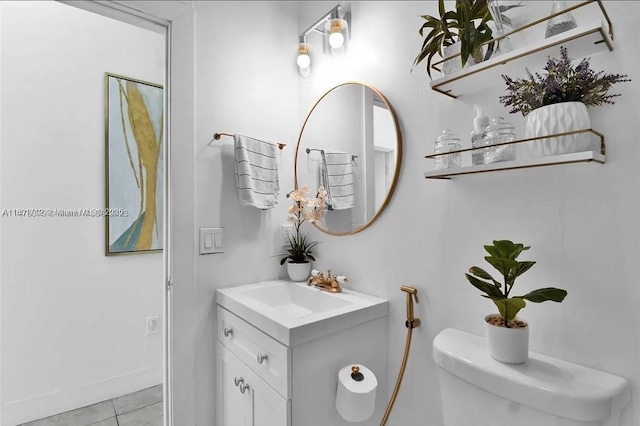 12202 SW 216th St, Miami, FL 33170 - bathroom featuring tile patterned floors, vanity, toilet, and baseboards
