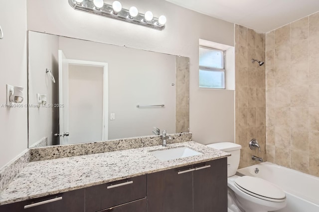 3226 NW 41st St, Lauderdale Lakes, FL 33309 - bathroom featuring vanity, toilet, and washtub / shower combination