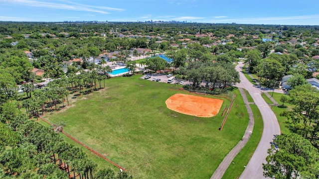 6077 Azalea Cir, West Palm Beach, FL 33415 - bird's eye view of a pool