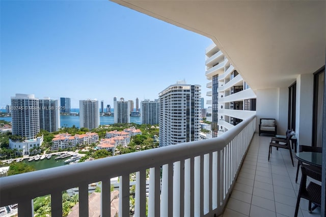 1000 W Island Blvd Unit 2707, Aventura, FL 33160 - balcony featuring a water view and a view of city