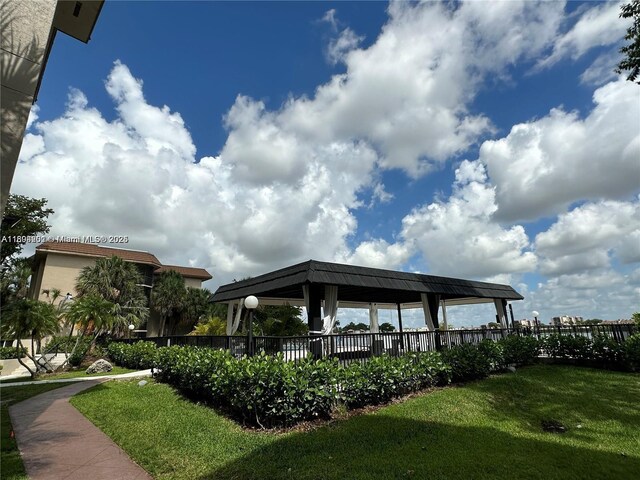601 Ives Dairy Rd Unit 401-8, Miami, FL 33179 - view of community featuring a gazebo