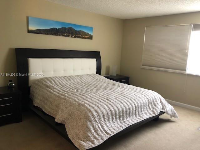 16141 Blatt Blvd Unit 311, Weston, FL 33326 - carpeted bedroom featuring a textured ceiling