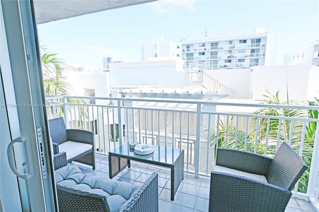947 Lenox Ave Unit 504, Miami Beach, FL 33139 - balcony with outdoor lounge area