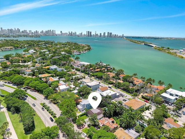 3020 Alton Rd, Miami Beach, FL 33140 - aerial view of a view of skyline and a nearby body of water