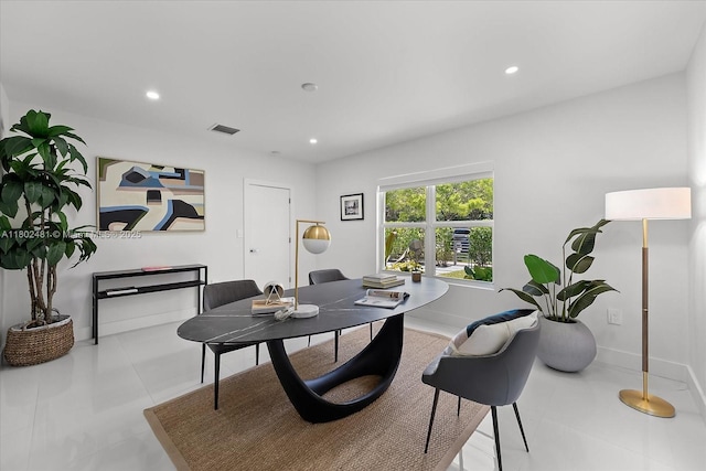 3020 Alton Rd, Miami Beach, FL 33140 - office space with recessed lighting, tile patterned floors, and baseboards