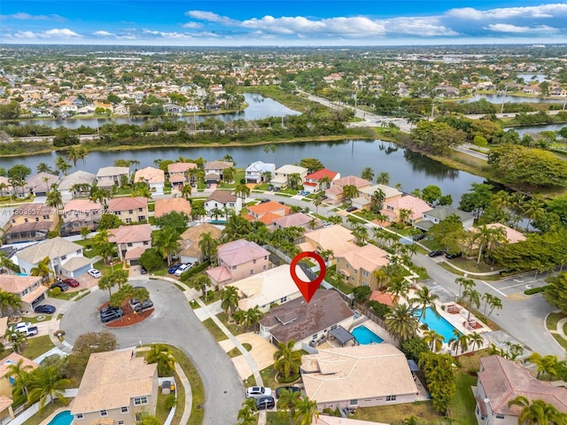 1903 SW 180th Ter, Miramar, FL 33029 - aerial view of property and surrounding area with nearby suburban area and a large body of water